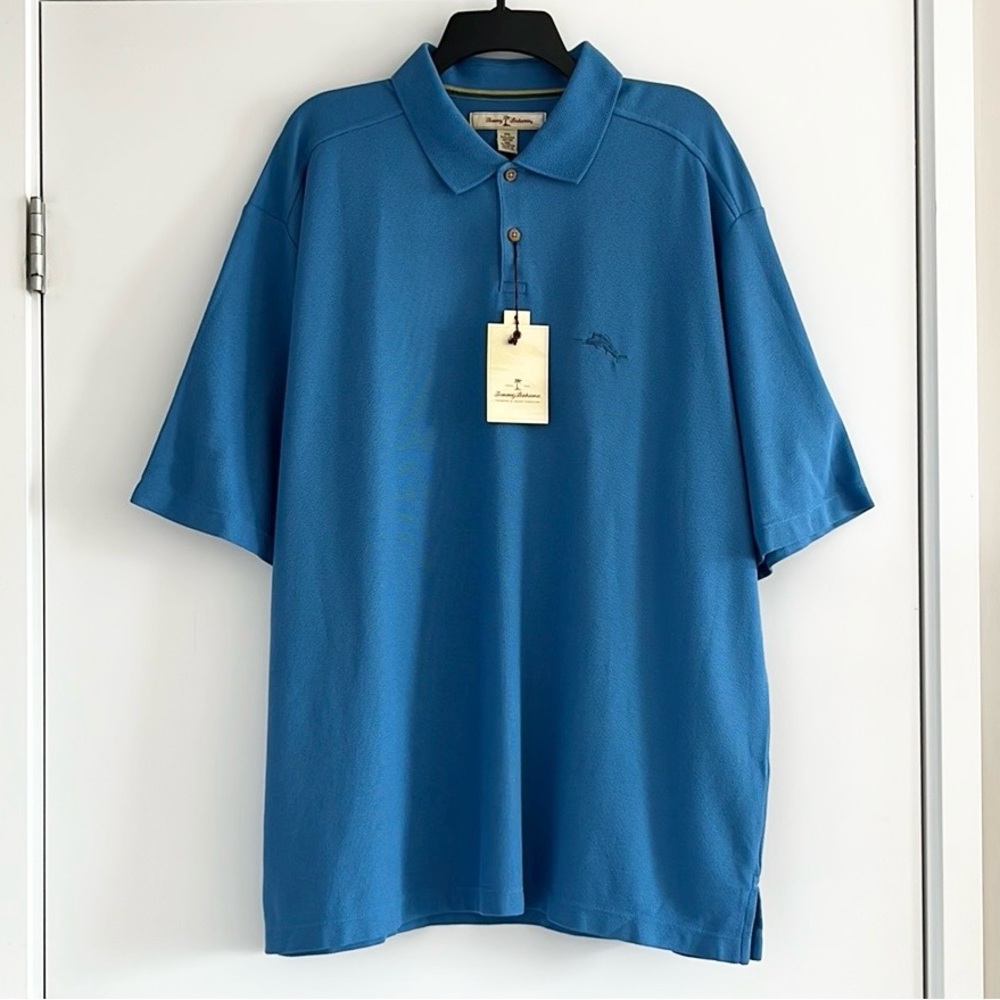 Tommy Bahama Blue Polo Shirt Casual Style